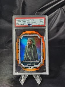 2022 Topps Finest Star Wars Galaxy's Finest Die Cut Ahsoka Tano Orange /25 PSA 9 - Picture 1 of 2