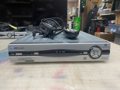 AT&T U-Verse DVR Recording Cable TV Motorola VIP1200 w/Remote & Power Cable - Image 1 of 3