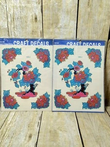 2 Psychedelic Flowers Meyercord Decal Sheets Vintage  - Picture 1 of 5
