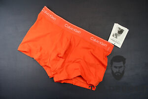 Calvin Klein CK mens orange Moden performance low rise trunk Underwear S M L