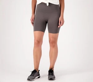 Breezies Seamless Shorts - Grey Graphite - Size Medium *NEW* - Picture 1 of 3