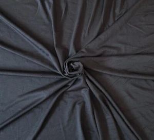 Dark Gray MVS Modal Spandex Jersey Knit Fabric by the Yard 4 Way Stretch 1/21 - Picture 1 of 2