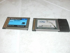 CNet WIRELESS -G CARDBUS ADAPTER - PLUS 3Com 10/100 LAN CARDBUS - Photo 1/12