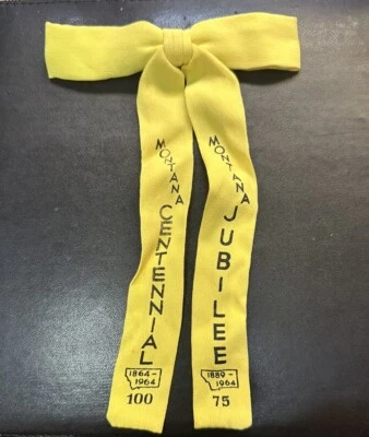 "Pajarita occidental 8"" RARA Montana Territorial Centennial Statehood Jubilee 1964" Foto 1 de 4