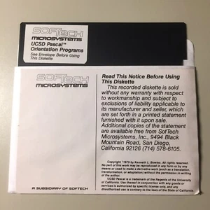 Vintage 1979 UCSD Pascal Orientation Programs 5.25” Floppy Disk VHTF - Picture 1 of 6
