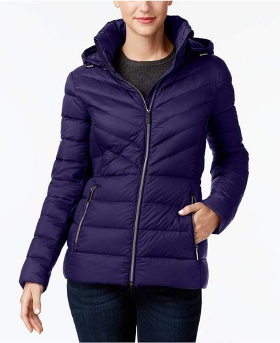 $190 nuovo con etichette XL MICHAEL Michael Kors donna cappotto tampone confezionabile blu navy