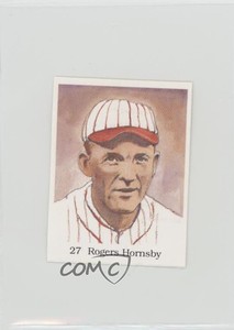 1990 The Official Hall of Fame Sticker Book Records Stickers Rogers Hornsby HOF