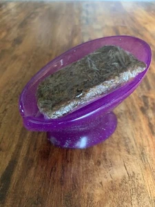 Soap Dish Drip Tech with Bar of Black Soap - Picture 1 of 1