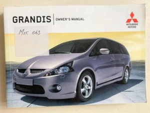 Mitsubishi Grandis Car Owner's Manual Handbook 2004 #OXPE04E1 - Picture 1 of 3