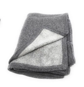 Cashmere Knit Soft Travel Wrap or Throw Blanket Handmade in Nepal 36" x 80" - Picture 1 of 25