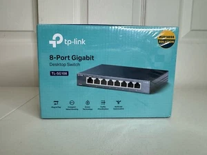 TP-Link 8 Ports Gigabit Easy Smart TL-SG108 werkseitig versiegelter Desktop - Bild 1 von 3