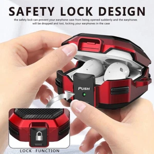 Shockproof Keychain Case Cover For Samsung Galaxy Buds 2 Pro / Buds Live / Pro - Zdjęcie 1 z 17