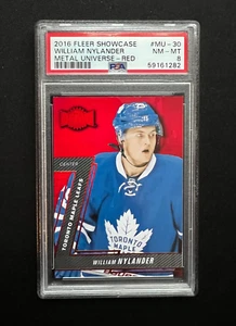 2016 Fleer William Nylander #MU-30 Precious Metal Gems PMG Red /150 Rookie PSA 8 - Picture 1 of 3