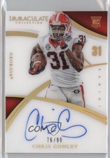 2015 Panini Immaculate Collegiate Numbers /99 Chris Conley #331 Rookie Auto RC