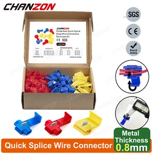 140 PIEZAS Kit de terminal de cableado eléctrico conector de empalme rápido rojo azul amarillo rojo - Imagen 1 de 8