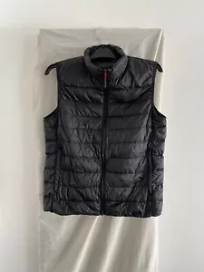 MUJI Black Down/Feather Gilet/Bodywarmer Size M - Picture 1 of 8
