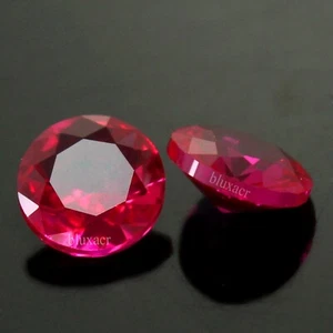 Impresionante par de piedras preciosas naturales certificadas Mogok rojo rubí 3,00 mm forma redonda BX01 - Imagen 1 de 5