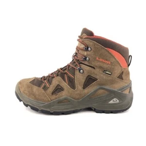 Lowa Zephyr Mid GTX Hiking Boots Mens Size 11 EU 44.5 Rust Brown Leather Outdoor - Picture 1 of 14