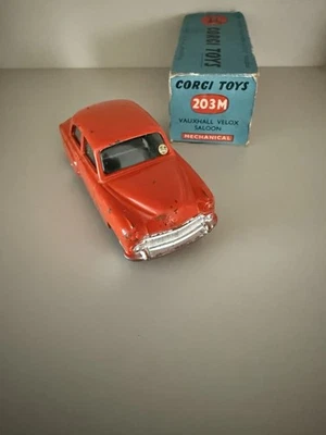 CORGI TOYS 203M VAUXHALL VELOX SALOON RARE ORANGE - Image 1 of 4