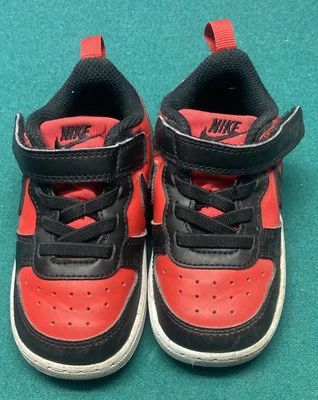 Nike Court Borough Low Redraft Hook & Loop Toddler Shoes Size 7 Model DV5458-600 - Image 1 of 4