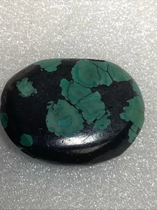 Vintage Chinese Hubei Turquoise Bead 26/20mm #278 - Picture 1 of 8