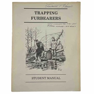 Vintage 1980 New York DEC Trapping Furbearers Student Manual 1980 - 57 Pages PB - Bild 1 von 12