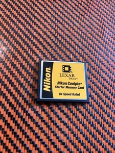 Vintage Nikon by Lexar 16MB Compact Flash Card - 8x Speed Rated (2221-016) - Picture 1 of 2