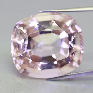 6.86 Cts Peach Pink! Cushion Shape Natural Unheated morganite Loose Gem Nigeria - Picture 1 of 1