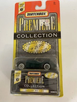 NEW 1995 Matchbox Premiere Collection World Class Series 3 Jaguar XK-120 green - Image 1 of 3