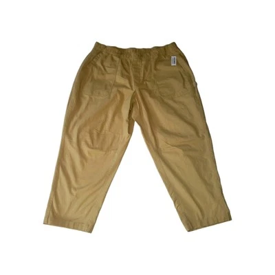 New* Old Navy Pants High Rise Women's 2X 40"X27" Inseam Khaki/Tan Patch Pockets - Изображение 1 из 4