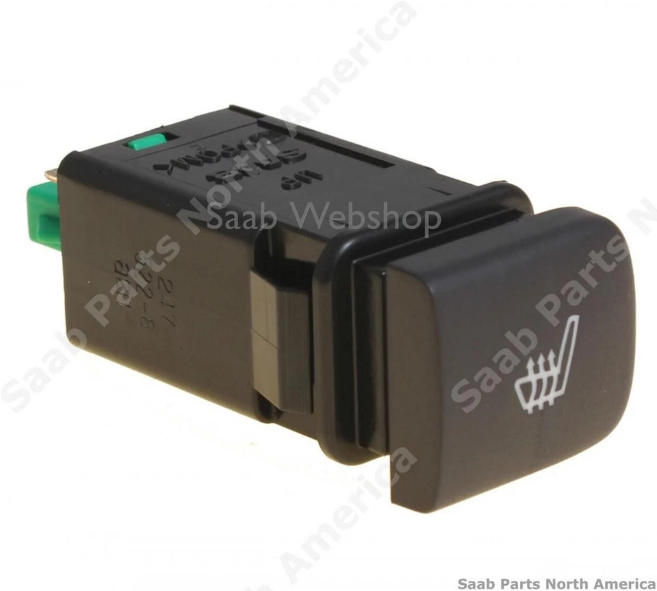Interruptor aquecedor assento esquerdo Saab genuíno para 1994-1997 Saab 900 30550918-AA - Imagem 1 de 1
