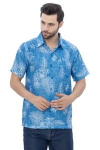 HAPPY BAY Men's Hawaiian Shirts Short Sleeve Button Down Shirt Mens Summer - Picture 1 of 3