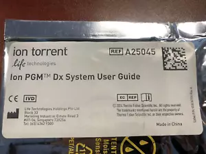 Nuovo Applied BioSystems Ion torrent Ion PGM Dx System guida utente A25045 - Foto 1 di 2
