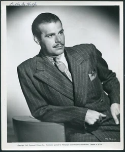 Billy De Wolfe Publicity Photo for Paramount Pictures ©1942 8x10 w/Data on back - Picture 1 of 2