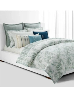 BRAND NEW RALPH LAUREN JULIANNE TOILE SAGE FLORAL KING COMFORTER SET - Picture 1 of 11