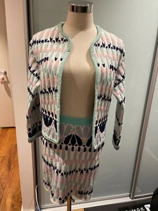 Two Piece Set Women Cardigan Top And Mini Skirt Suit - Picture 1 of 6