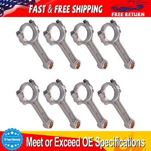 SET 8 FOR 1997-2013 CHEVY GM 5.3L 6.0L 6.2L GEN IV FLOATING PIN CONNECTING RODS