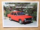 DATSUN SUNNY Sortiment Original 1978 UK Mkt Verkaufsbroschüre - Nissan Limousine Coupé E-Mail