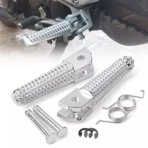 Rider Front Foot Pegs Footrest Pedal Adapters For YAMAHA YZF R25 R125 R3 R1 R6 - Picture 1 of 24