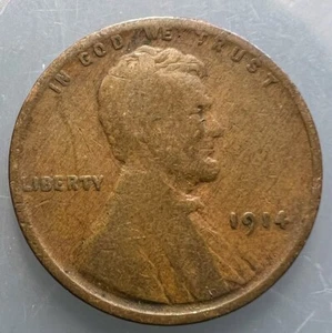 1914-P Lincoln Wheat Cent - Coin As Shown - Ships Free 5D - Picture 1 of 2