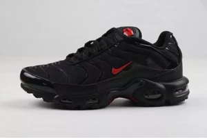 Free Shipping New Nike Air Max Plus TN Men's Black/red Air cushion shoes - Picture 1 of 5