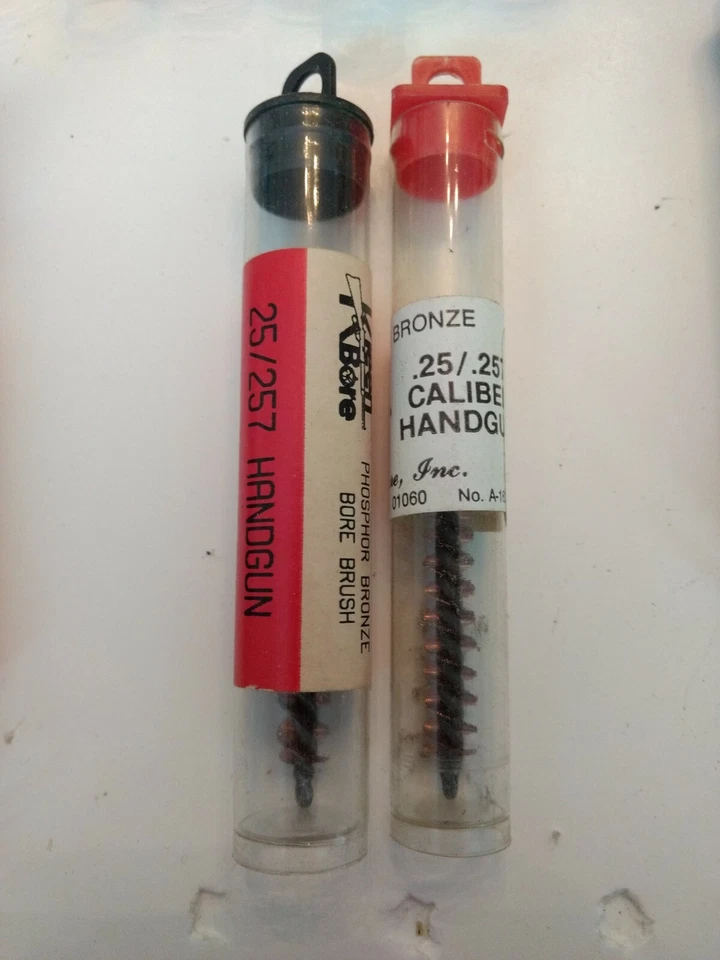 2 Kleen Bore Phosphor Bronze Bore Cleaning Brush  .25/.257 caliber handgun - Image 1 of 1