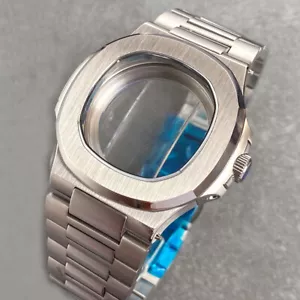 Caja de reloj cuadrada de cristal de zafiro de 40 mm para reloj Seiko NH35A NH36A Nautilus para hombre - Imagen 1 de 30