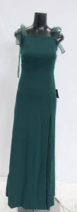 Lulus Women's A Line Slit Sleeveless Floor Length Dress EJ1 Green Size XS NWT - Picture 1 of 5