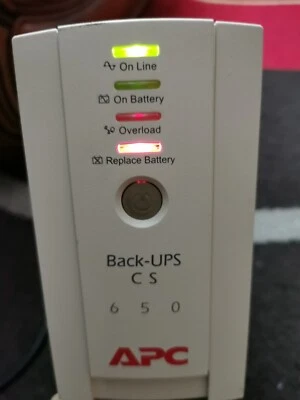 APC Back-UPS CS 650 International Version - UPS - No Battery - AS IS - Image 1 of 4