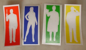 Juego de pegatinas Archer FX - corte de contorno - zona de peligro (4 colores) 100 mm - Imagen 1 de 11