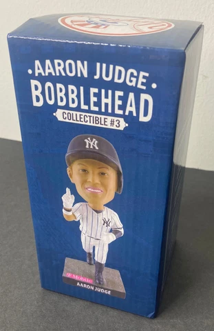 Aaron Judge bobblehead New York Yankees 2022 6/3 SGA NY Yankee Stadium NIB Cover