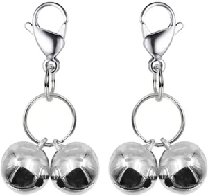 4 PCS Cat Bell & Dog Collar Charm w/ 2 Stainless Steel Dog Tag Clips, Pet Access - Picture 1 of 12