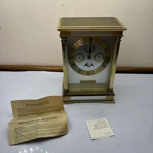 Hermle & John Clock 2100 Moon phase, Time And Date Quartz 1999 *Not Working* - Picture 1 of 13