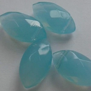 4 Faceted Blue Moonstone Beads. 15mm. Jewellery Making/Embellishments/Sewing - Picture 1 of 12